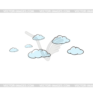 Doodle Sketch Cloud - vector image