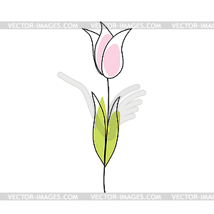 Doodle Sketch Flower - vector image