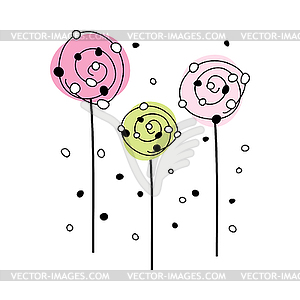 Doodle Sketch Flower - vector image