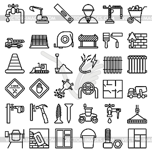 Construction Icon Set - vector image