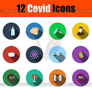 Covid Icon Set - vector clipart
