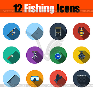 Fishing Icon Set - vector clipart