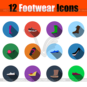 Footwear Icon Set - vector clip art