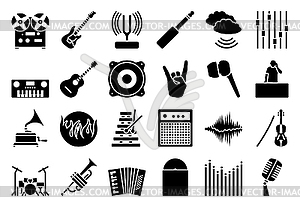 Music Icon Set - vector clipart