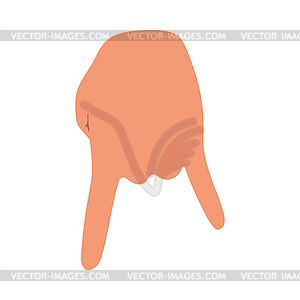 Baseball Catcher Gesture Icon - vector clipart