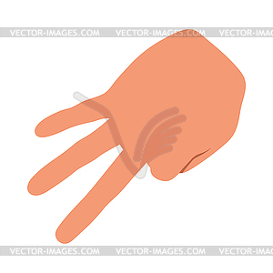 Baseball Catcher Gesture Icon - vector image