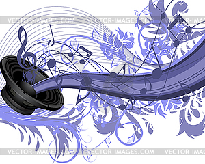 Grunge Musical Design - vector clipart