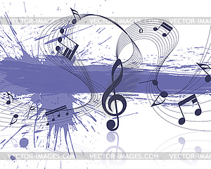 Grunge Musical Design - vector clipart