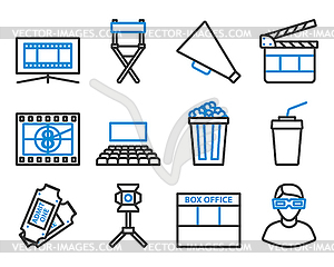 Cinema Icon Set - vector clipart