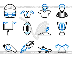 Football Icon Set - vector clipart