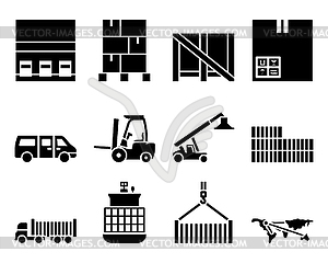 Logistics Icon Set - vector clipart