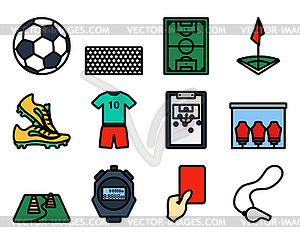 Soccer Icon Set - vector image