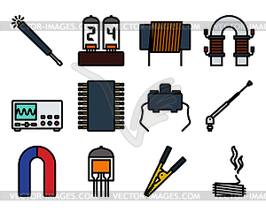 Soldering Icon Set - vector clipart
