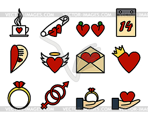 Valentine Icon Set - vector clipart