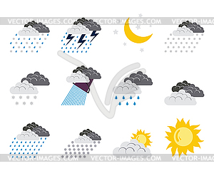 Weather Icon Set - vector clip art