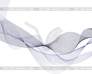 Water Wave Lines - vector image