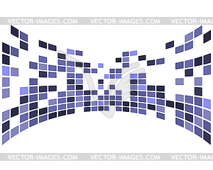 Checkered Techno Background - vector clipart