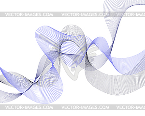 Water Wave Lines - vector image