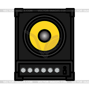 Audio Monitor Icon - royalty-free vector clipart