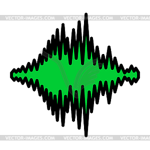 Значок музыкального эквалайзера - стоковое векторное изображение