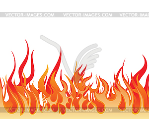 Cartoon Fire Flame - vector image