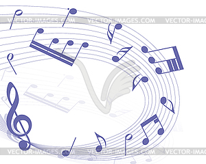 Very Peri Musical Design - vector clipart