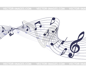 Very Peri Musical Design - vector image