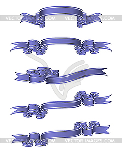 Ribbon Set - royalty-free vector image
