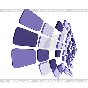 Futuristic Grid Business Background - vector image
