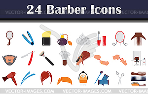 Barber Icon Set - vector clipart