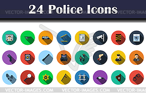 Police Icon Set - vector EPS clipart