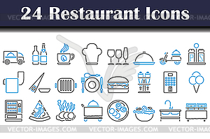 Restaurant Icon Set - vector image