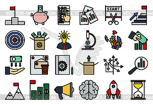 Startup Icon Set - vector clipart