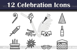 Celebration Icon Set - vector clip art