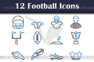 Football Icon Set - vector clipart
