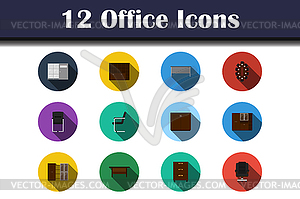 Office Icon Set - vector clipart