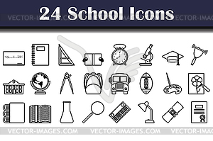 School Icon Set - vector clipart