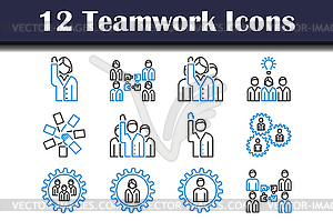 Teamwork Icon Set - vector clip art