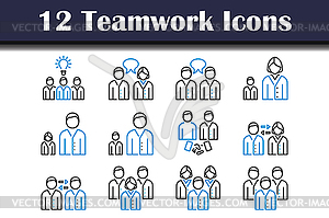 Teamwork Icon Set - vector clipart