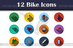 Bike Icon Set - vector image