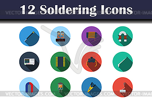 Soldering Icon Set - vector EPS clipart