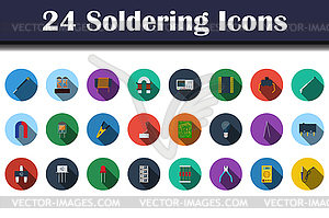Soldering Icon Set - vector clipart