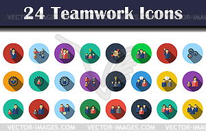 Teamwork Icon Set - vector image