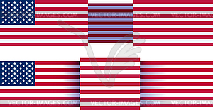 US background flag - vector clipart