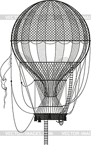 Hot air balloon - vector image