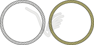 Round loop rope - vector clipart