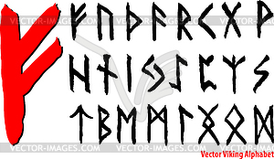 Vrctor Алфавит викингов - клипарт в векторе / векторное изображение