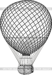 Hot air balloon - vector clipart