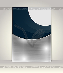 Flyer or brochure template, abstract design - vector image