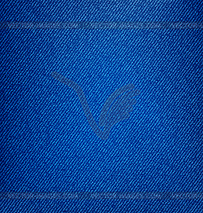 Textured Blue Jeans Denim, Fabric Background - vector image